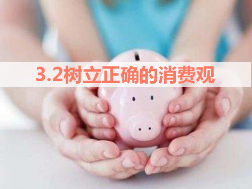 新人教版_高中政治树立正确的消费观名师课件PPT