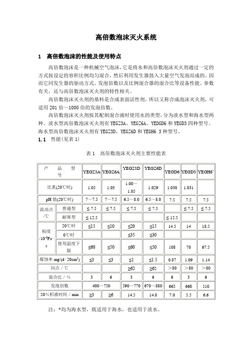 高倍数泡沫灭火系统