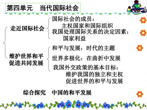 高一政治当代国际社会(1)(教学课件201908)