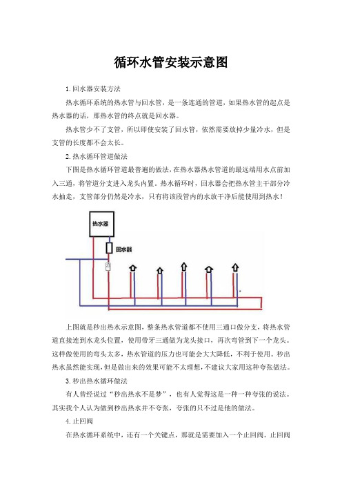 循环水管安装示意图