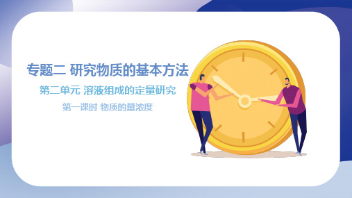 2.2.1+物质的量浓度++课件+2024-2025学年高一上学期化学苏教版(2019)必修第一册