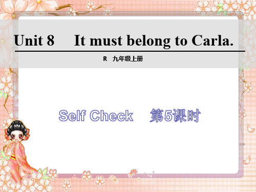 人教版九年级英语课件：Unit8 self check 第5课时(共12张PPT)