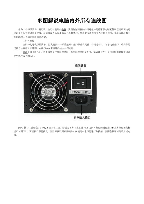 多图解说电脑机箱内部所有线路连线方法