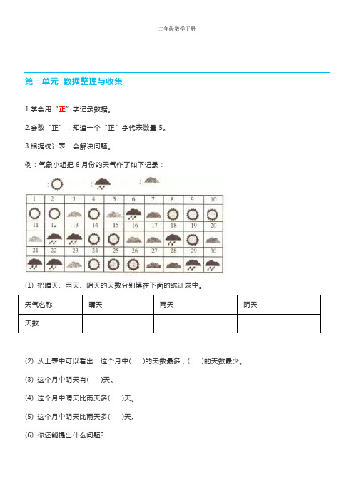 【期末重点总结】二年级数学下册