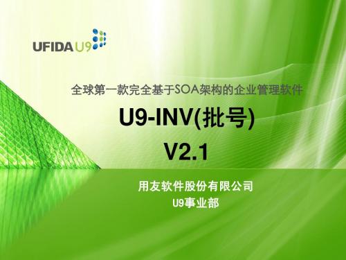 U9_SCM_库存_Unit2_批号_V2.1