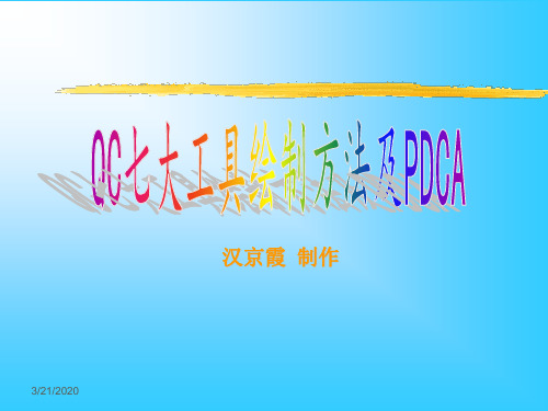 QC七大工具绘制方法及PDCA培训