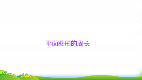 人教版六年级下册小升初数学知识点精讲课件(平面图形的周长)(共14张PPT)