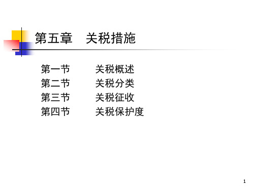 第五章-关税措施PPT课件