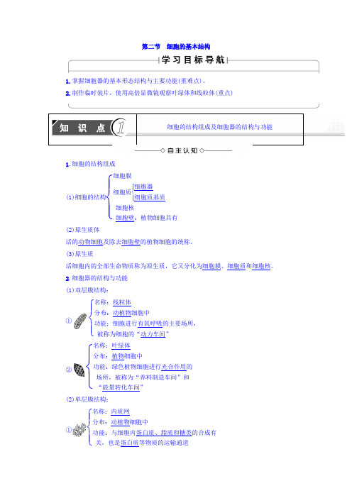 2017-2018学年高中生物中图版必修一教师用书 第1单元 