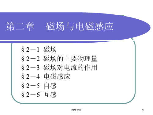 磁场与电磁感应  ppt课件
