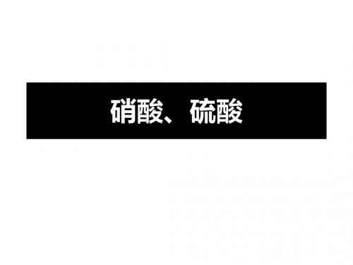 硝酸、硫酸