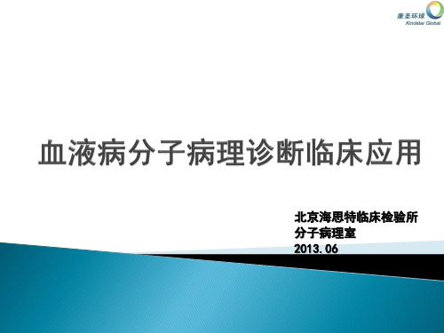 血液病分子病理诊断201306