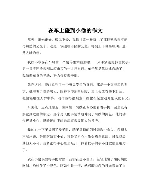 在车上碰到小偷的作文