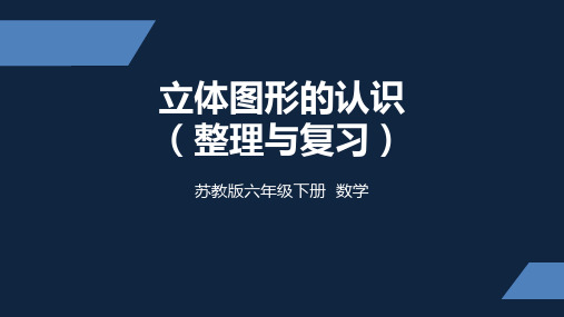 苏教版 小学数学 六年级 下册 立体图形的认识整理与复习 PPT课件