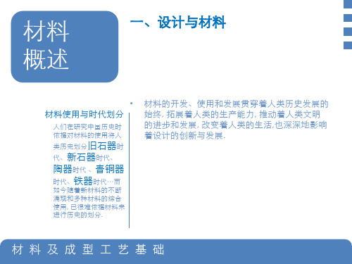 产品设计工程学基础-材料及成型工艺基础-概述