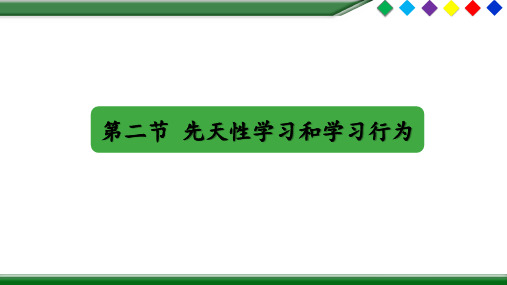 人教版八年级第五单元第二章第二节《先天性行为和学习行为》 (共18张PPT)