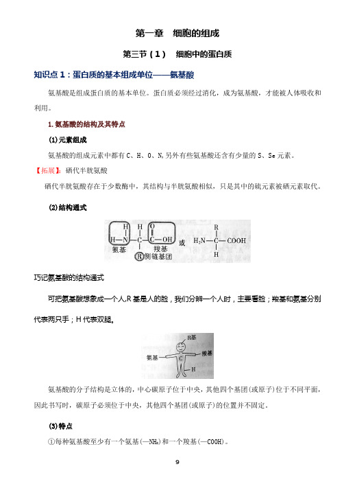 1.3【生物笔记】细胞的组成—细胞中的蛋白质和核酸