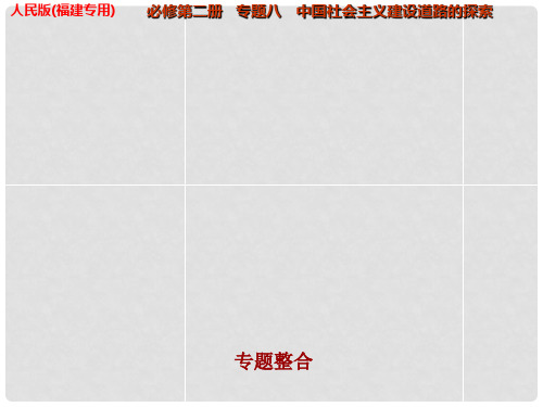 高考历史一轮复习 专题八 中国社会主义建设道路的探索 专题整合课件 人民版