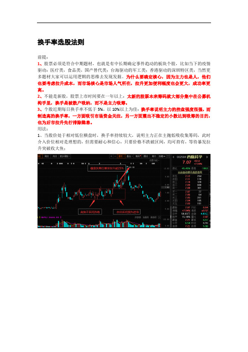 换手率选股战法