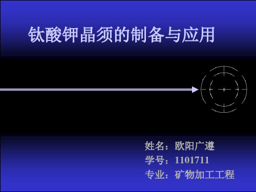 钛酸钾晶须制造工艺及机理ppt