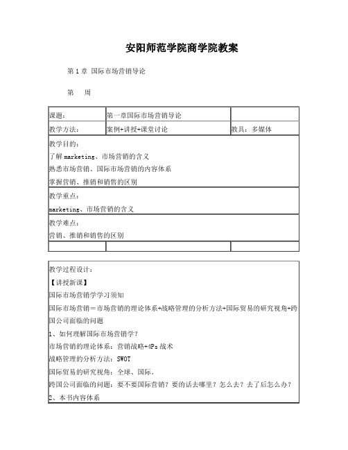 国际市场营销-第1章-国际市场营销导论