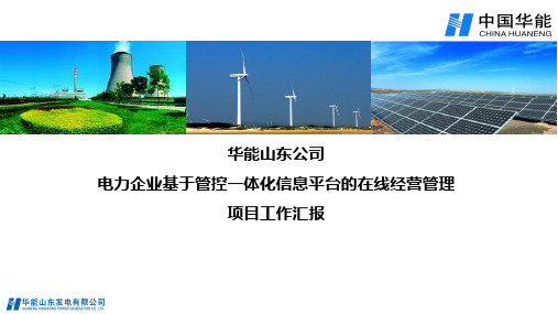 电力企业基于管控一体化信息平台的在线经营管理