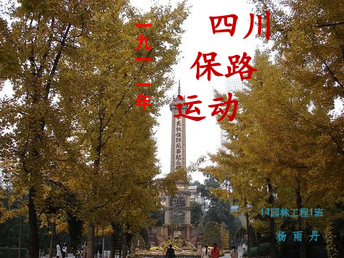 四川保路运动