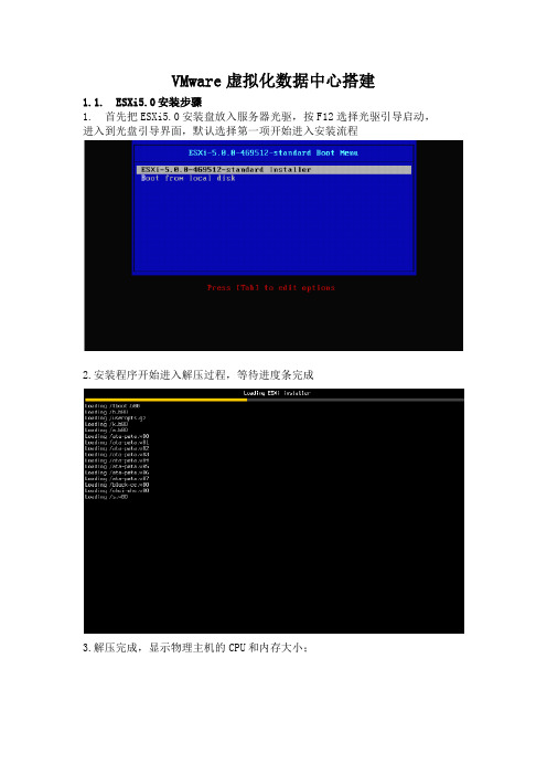 VMware虚拟化数据中心搭建