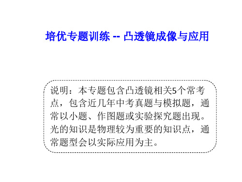 2020物理中考专题提升训练之透镜及应用   课件 (共28张PPT)