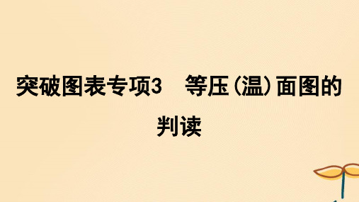 2025届高考地理一轮总复习特色专题6突破图表专项3等压温面图的判读课件