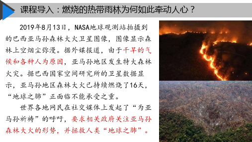 森林的开发和保护—雨林的全球环境效应—人教版地理必修3