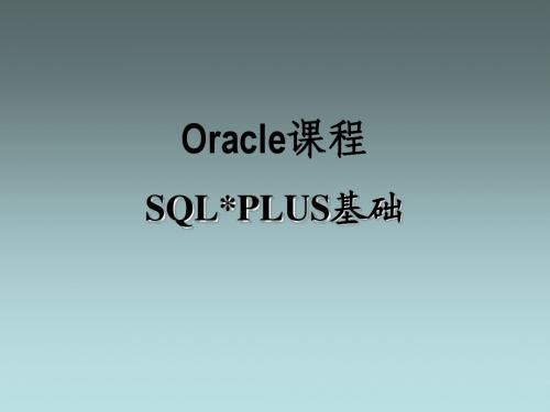 10.oracle_sqlplus基础