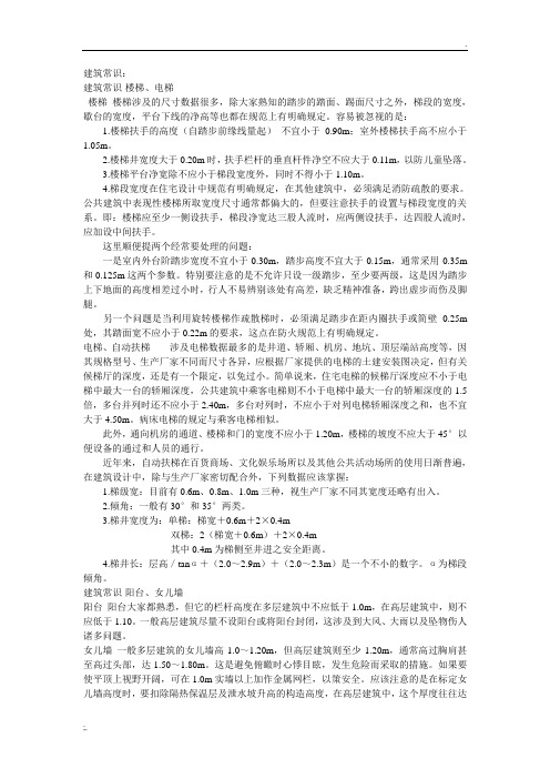 建筑常识大全(经典)