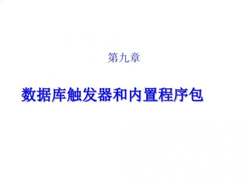 数据库触发器与内置程序包综述PPT课件( 23页)