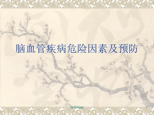 脑血管疾病危险因素及预防