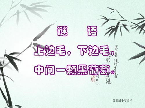 湘教版 一年级美术上册 4大眼睛  公开课精品课件