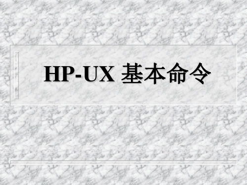 HPUX系统管理员手册