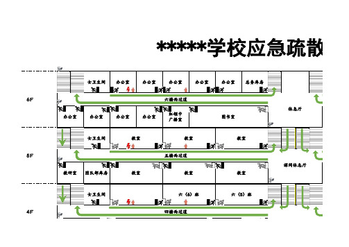 学校应急疏散路线图