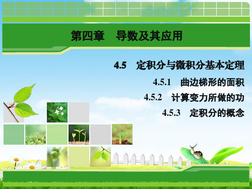数学同步优化指导(湘教版选修2-2)课件：454310453定积分与微积分基本定理