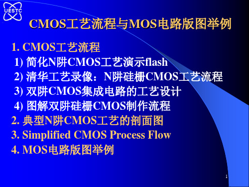CMOS工艺流程和MOS电路版图举例.ppt