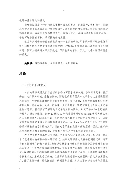 微环的基本理论和模式