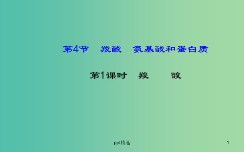 高中化学 2.4.1 羧酸课件 鲁科版选修5