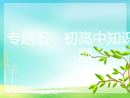 安徽省2018年中考物理专题突破五初高中知识衔接题复习课件252