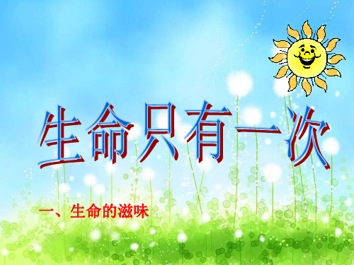 《生命只有一次》PPT课件1未来版
