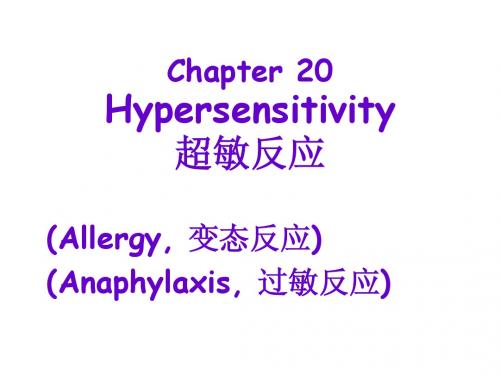 hypersensitivity.Detection 免疫学 超敏反应
