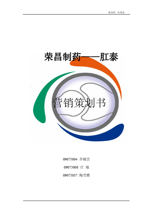 荣昌肛泰实务运作策划案