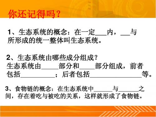 1.2.3生物圈是最大的生态系统(人教版2013年)