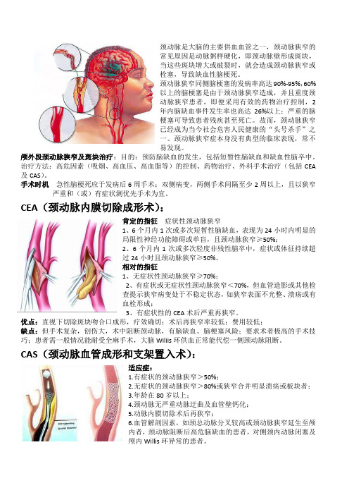 颈动脉CEA与CAS