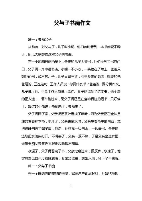 父与子书痴作文