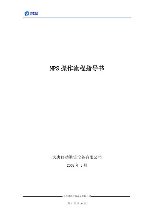 NPS操作流程指导书